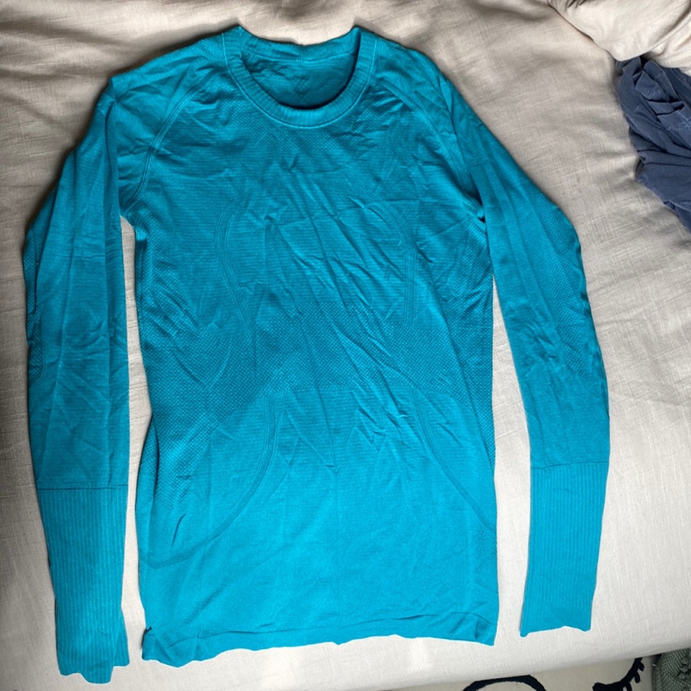lululemon long sleeve swiftly tech shirt- teal